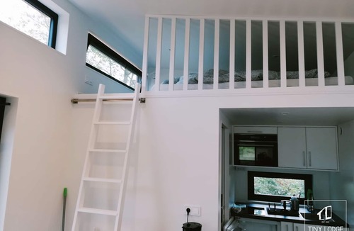 Stadtlauringen Apartment | Ecological apartment in the Tinylodge (25sqm) with sleeping lofts and terrace
