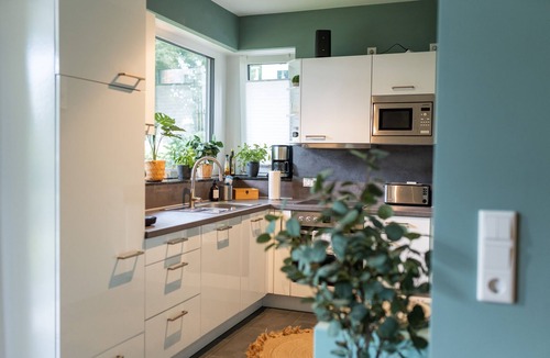 Korbecke Apartment | Familiensuite Boho am See Netflix Grill Parken