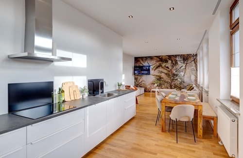 Oberhausen Apartment | Family apartment with foosball table and parking space