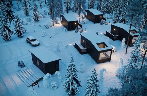 Rovaniemi Cabin | Family-Friendly Cabin | Kitchen | Glass Roof