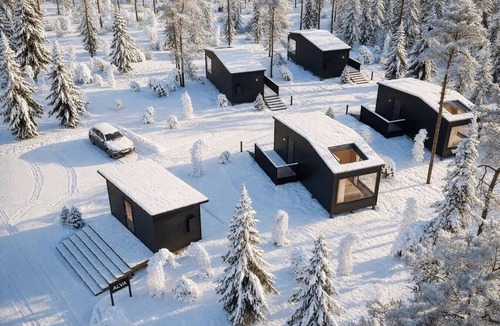 Rovaniemi Cabin | Family-Friendly Cabin | Kitchen | Glass Roof
