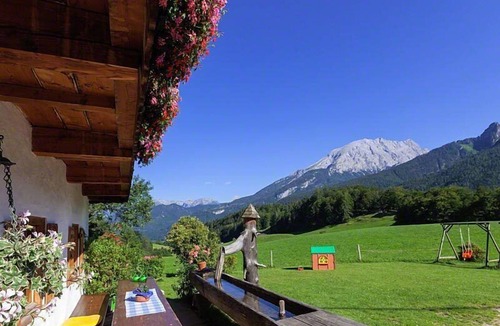 Ramsau bei Berchtesgaden Apartment | Ferienwohnung Watzmann, 1-4 Personen, 42 qm, Dusche/WC, Süd-Westbalkon, TV, 2 Schlafzimmer