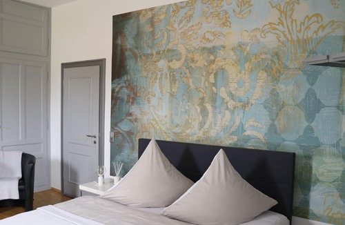Schippach Apartment | Ferienwohnung Blau mit Balkon - Villa Geisenhof