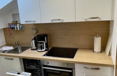Unterschonau Apartment | Ferienwohnung Nr. 5, 1 bis 2 Personen, 55 qm, 1 Schlafzimmer, Wohnraum mit Schlafcouch, separate Einbauküche, Balkon