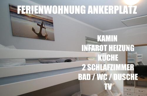 Bakenberg Apartment | Ferienwohnung ANKERPLATZ mit KAMIN direkt am STRAND