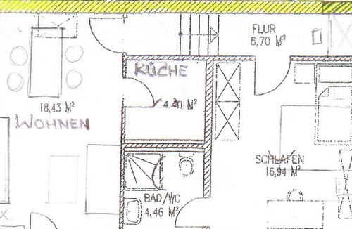 Stanggaß Apartment | Ferienwohnung für 2 Pers., ca. 51 m², 1 Schlafzimmer, Wohnraum mit Küche, Terrasse