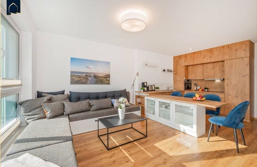 Garz Apartment | Ferienwohnung Haffblick 8 - "exklusives 61m² Apartment mit Haff-blick Ruhige Lage Balkon & Wlan