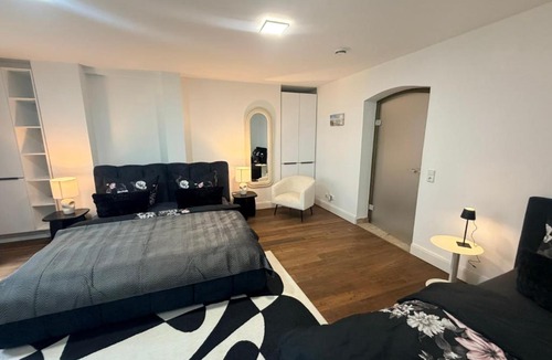 Steintor-Vorstadt Apartment | Ferienwohnung Villa Historica 250qm mit Garten, Dart, Tischkicker, Parkplatz, free Wifi