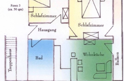 Bischofswiesen Apartment | Ferienwohnung "Watzmannkind 3" für 1-3 Personen, ca. 50 m², 2 Schlafzimmer, Wohnküche, Balkon