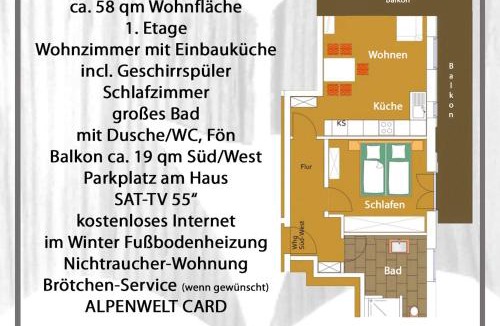 Kruen Apartment | Ferienwohnungen Am Kranzbach FeWo1