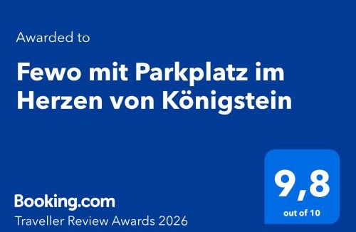 Konigstein an der Elbe Apartment | Fewo mit Parkplatz im Herzen von Königstein