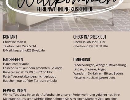 Wangen im Allgaeu Apartment | FeWo - Natur, Ruhe und Erholung