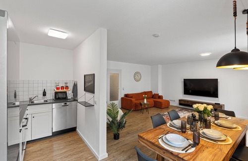 Kempten Apartment | Glücksfewo71, for families, center, private underground parking space, 2 terraces, Allgäu