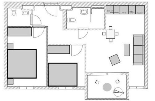 Ostseebad Baabe Apartment | Haus Meeresblick - Ferienwohnung Am Wasser A 3.09 (Ref. 134062)