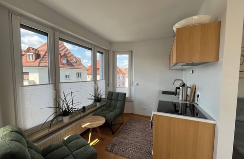 Wuerzburg Apartment | High-quality living close to the city center at Ringpark. Fortress view. Residence 400 m.