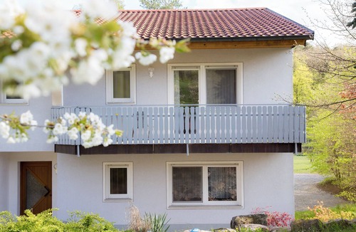 Iphofen Apartment | Holiday Apartment 'Riesling' with Private Balcony, Shared Terrace