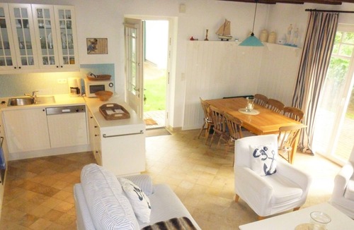 Klein Bollhagen House | Holiday house near the beach with upscale furnishings, garden, fireplace, WiFi