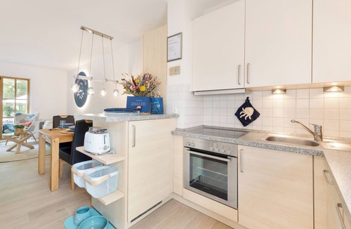 Alt Reddevitz Apartment | Holla die Boddenfee @Höfthus 68sqm own entrance thatched roof terrace sea view