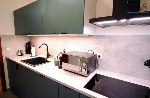 Pasing - Obermenzing Apartment | HOMELY STAY Serenity Greens - Stylisch Studio-Apartment with kitchen - 15 min from Oktoberfest -pet friendly