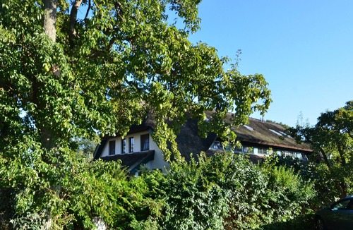 Gross Zicker House | Large thatched vacation home for 8 people + baby terrace near the sea