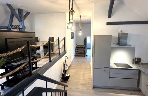 St Lorenz Apartment | Loft9 - Designer apartment with terrace & 3 bedrooms in Lübeck incl. parking space