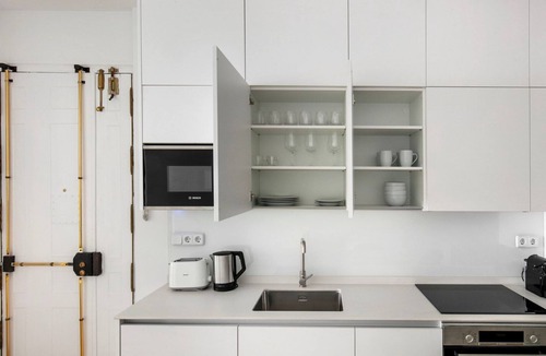 Barrio de La Latina Apartment | Luxe Palacio 2BR w/Balcony & A/C, nr Bars & Dining, by Blueground