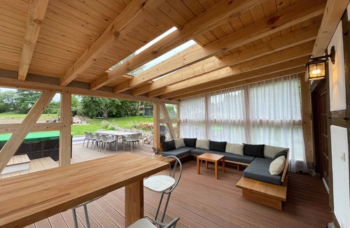 Buschvitz House | Luxury Half-Timbered House with Sauna & Whirlpool by the Bodden