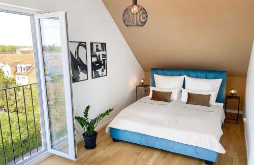 Freising Apartment | Modern & Stylisch - Penthouse-Feeling nahe Flughafen München