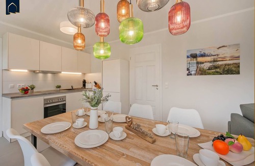 Zirchow House | Modern vacation home in fishing village with garden, sauna & lots of privacy