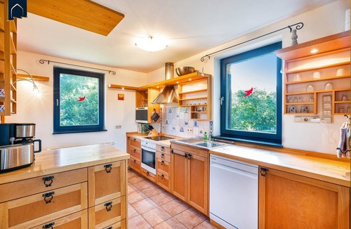 Heringsdorf House | Modern vacation home with sauna & large garden, close to the lake & forest