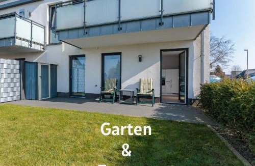 Ibbenbueren Apartment | Modernes Apartment mit Terrasse & Garten, Parkplatz & 24h Self-Check-in