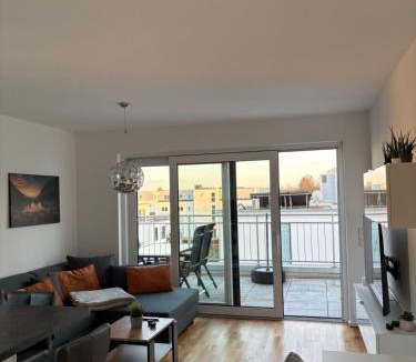 Noerdlingen Apartment | Modernes Serviced Apartment - FeWo Penthouse View