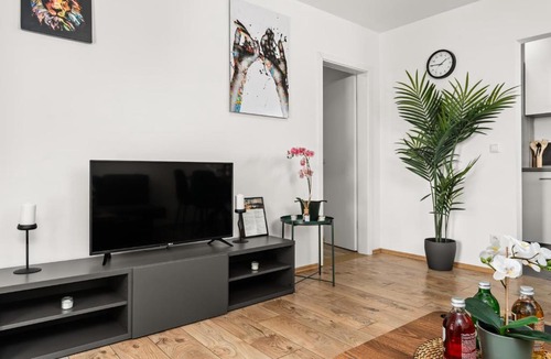 Bachviertel Apartment | MOLA Apartments-Moderne Ferienwohnung mit Klimaanlage im Zentrum-3 Pers-mit Balkon-Grill-Gratis Parkplatz-WLAN