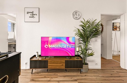 Herdecke Apartment | MOLA Apartments - Panoramablick, Balkon, 5 Pers, Bahnhofsnähe, Parkplatz