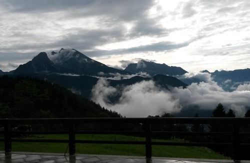 Schoenau am Koenigssee Apartment | Mountain panorama with a view of the valley, totally alpine pasture landscape