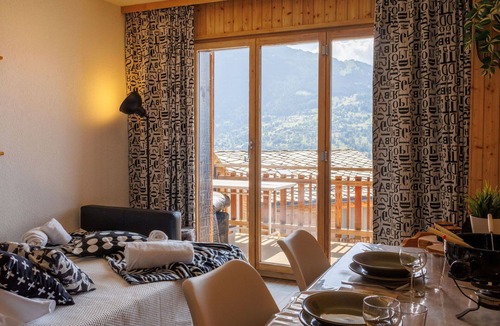 Veysonnaz Apartment | Nice apartment for 3 people with WIFI, TV and balcony