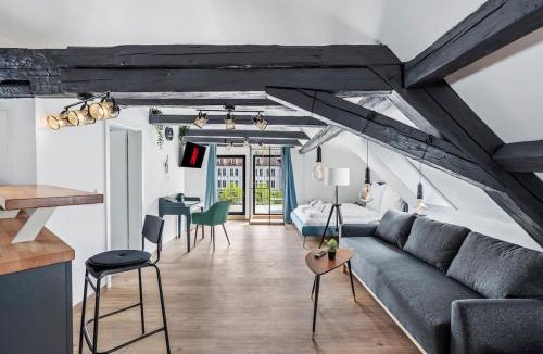 Ansbach Apartment | NUVANA FLATS - Loft 522 Dachterrasse mit Altstadtflair