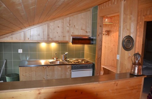 Saint-Luc Apartment | Outside : attic flat on the 2nd flooor of a chalet, for 2-4 persons, access from the "route du funic