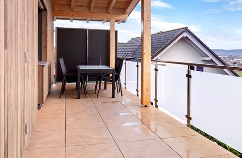 Donaueschingen Apartment | Panorama Suite Apartment with Balcony, Grill Hut and Infrared Cabin