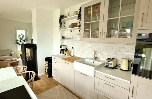 Haffkrug Apartment | Pier 4: 200m to the beach, sea view, sauna (penthouse)
