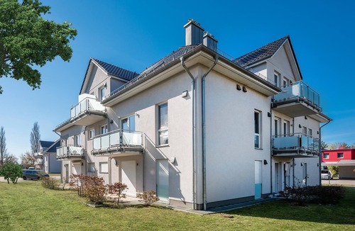 Zinnowitz Apartment | Quartier Görmitz 36 - Picasso - modern apartment with fireplace