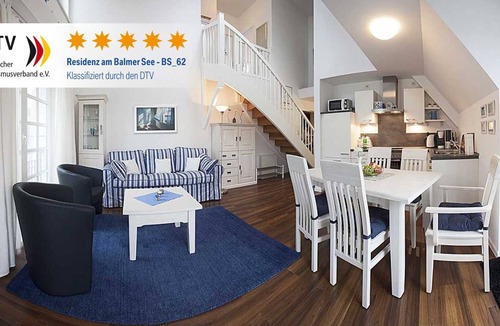 Balm Apartment | Residenz am Balmer See, apartment 62 with sauna, wellness & private parking space
