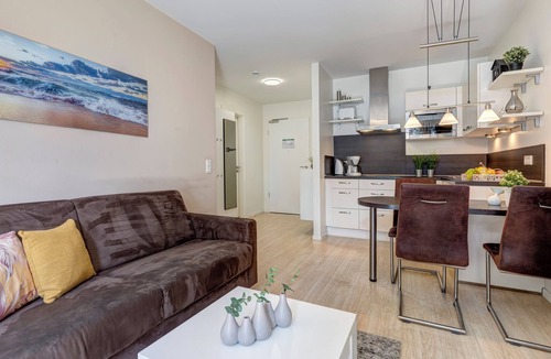 Balm Apartment | Residenz am Balmer See, Whg. 18 in Balm - Close to nature with balcony, pets allowed