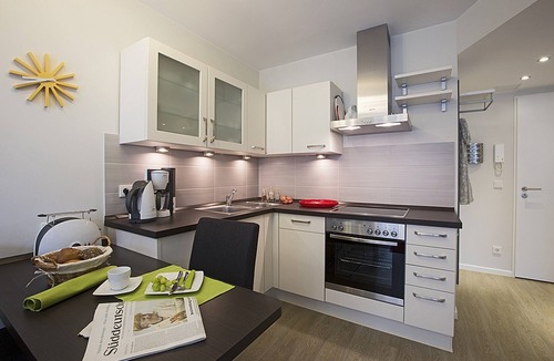 Balm Apartment | Residenz am Balmer See Whg. 19 with sauna, lake view and 50 m to the water