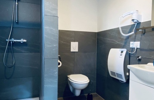 Schmieheim Apartment | Room 5 with shower and shared kitchen
