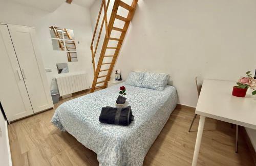 Pozuelo de Alarcon Apartment | Rosa Rooms, Habitación con baño privado