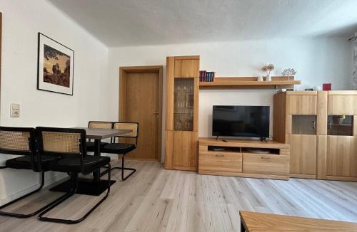 Koenigstein Apartment | Sandstein-Ferien, FeWo "Biela", gemütlich, zentral, Gemeinschaftsterrasse im EG, familienfreundlich
