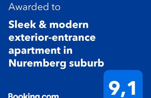 Heroldsberg Apartment | Sleek & modern exterior-entrance apartment in Nuremberg suburb