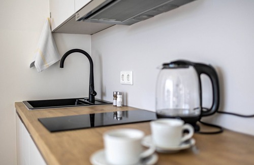 Furstenfeldbruck District Apartment | Studio Apartment "Huber Living Basic 109" with Balcony & Wi-Fi