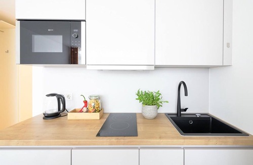 Furstenfeldbruck District Apartment | Studio Apartment 'Huber Living Basic 102' with Balcony and Wi-Fi